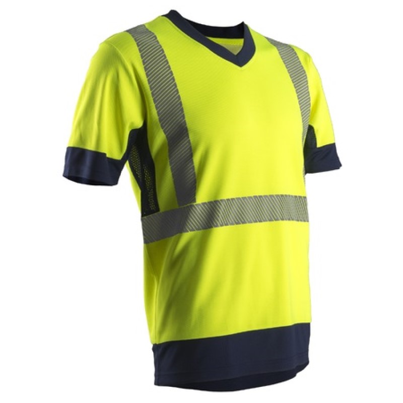 T-SHIRT ALTA VISIBILITA KOMO 50% COTONE  50% POL. TRASPIRANTE EN20471